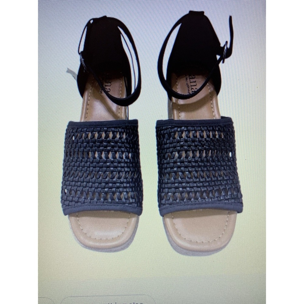 a.n.a. lisa black Size 9.5 Women's Wedge Sandals, New With Tags beach summer ana